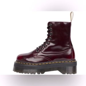 Dr Martens Jadon II Vegan Cherry Red Rub Off